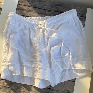 NWOT Women's White Linen Shorts